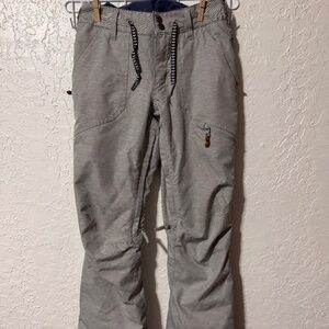 Roxy Nadia Heather Grey 10K Snowboard Pants
